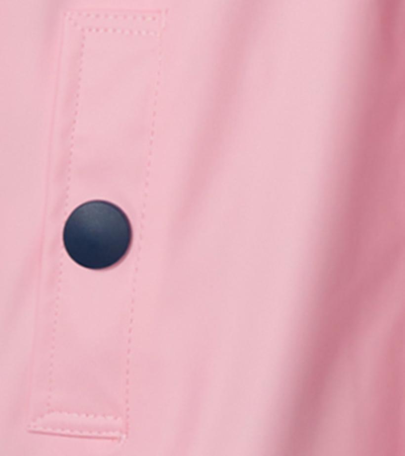 Girls Girls Pink &amp; Navy Button-Up Rain Jacket | Hatley Rainwear