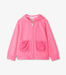 Girls Girls Pink Neon Raglan Hoodie | Hatley Sweaters
