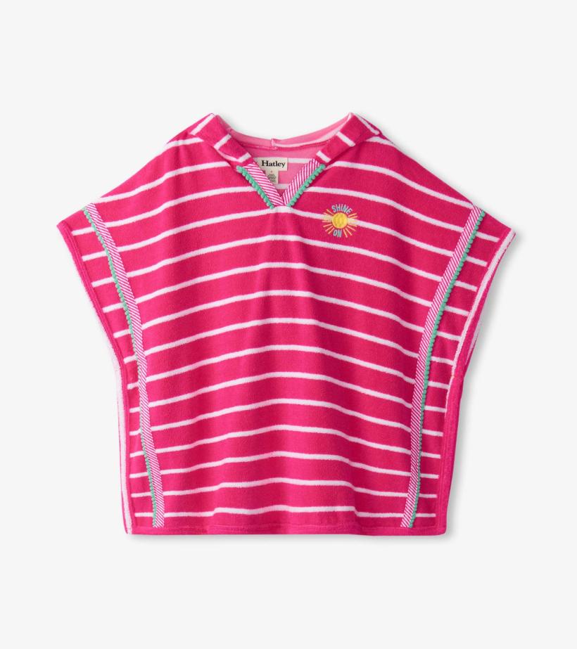 Girls Girls Pink Paradise Hooded Cover-Up | Hatley Swimwear
