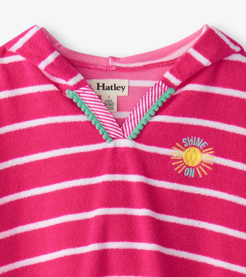 Girls Girls Pink Paradise Hooded Cover-Up | Hatley Swimwear