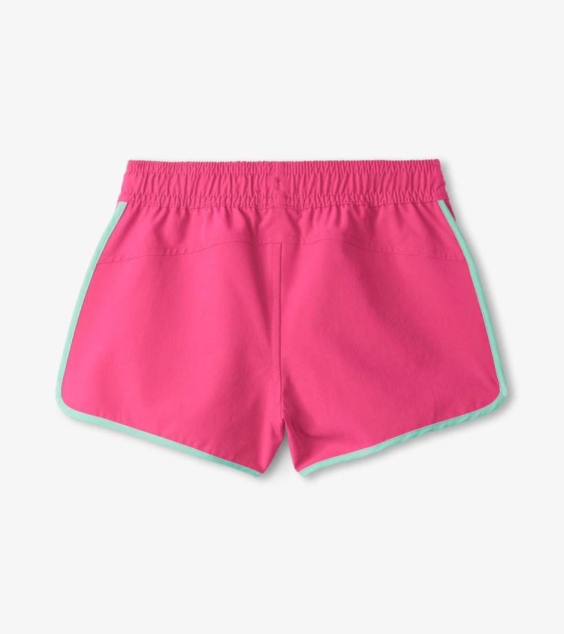 Girls Girls Pink Quick Dry Shorts | Hatley Bottoms