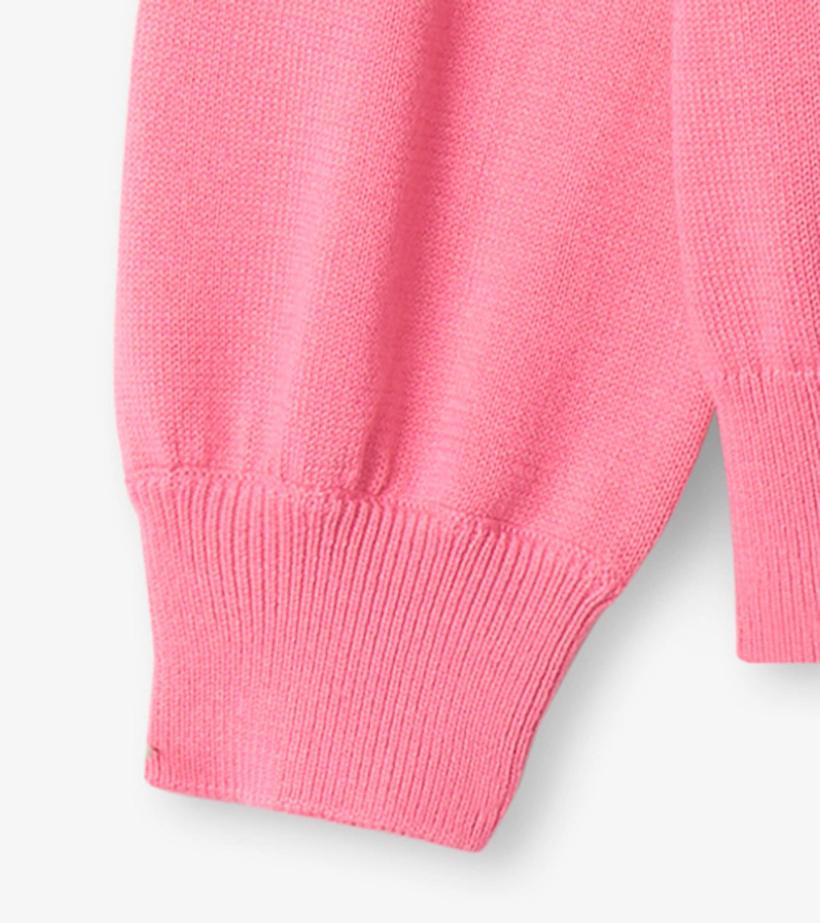 Girls Girls Pink Rainbow Ruffle Sweater | Hatley Sweaters