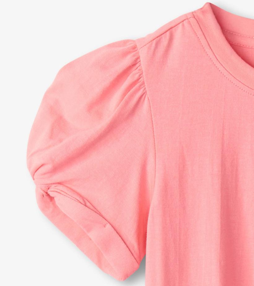 Girls Girls Pink Sachet Twisted Sleeve Tee | Hatley Tops