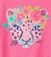 Girls Girls Pretty Cheetah Graphic Tee | Hatley Tops
