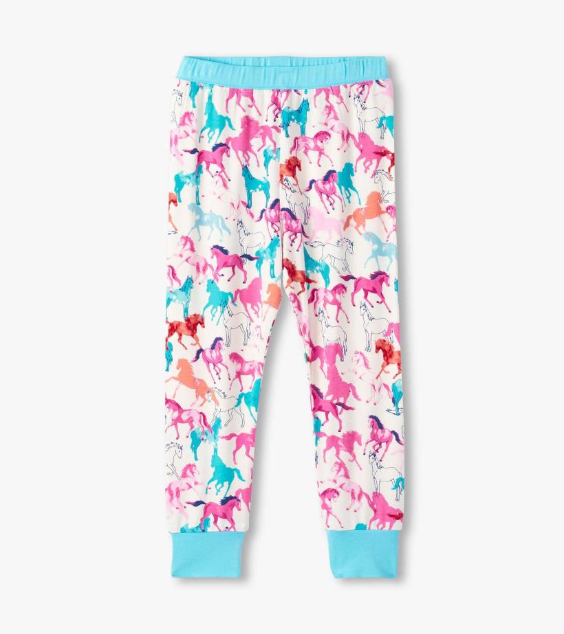 Girls Girls Pretty Horses Bamboo Pajama Set | Hatley Sleepwear