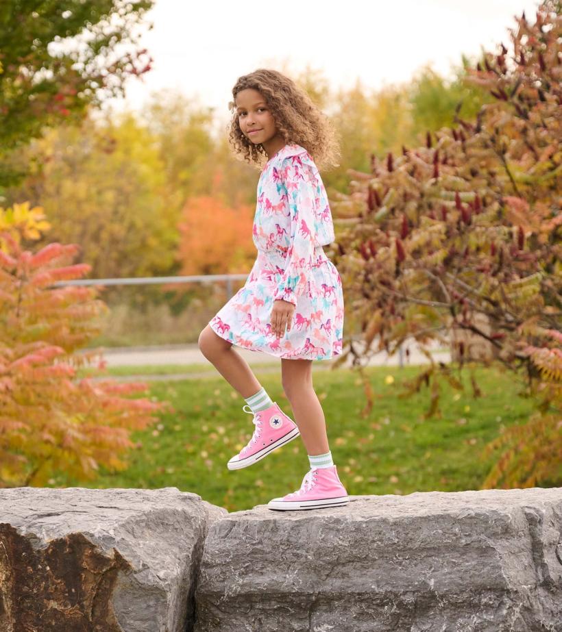 Girls Girls Pretty Horses Smocked Waist Dress | Hatley Dresses