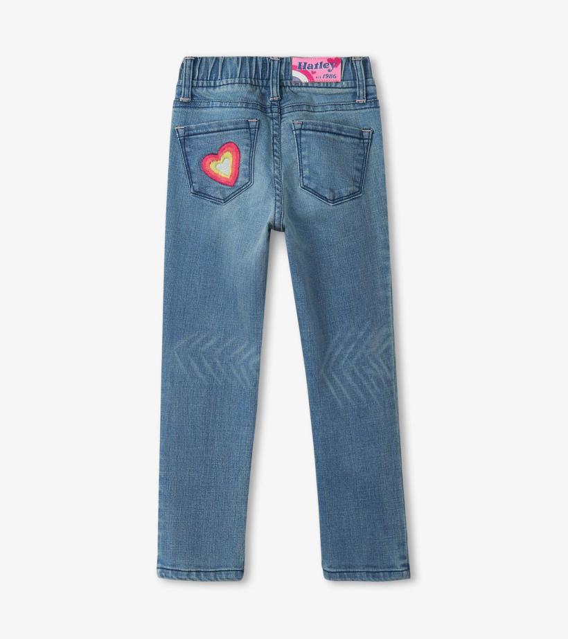Girls Girls Pretty Patches Stretch Jeans | Hatley Bottoms