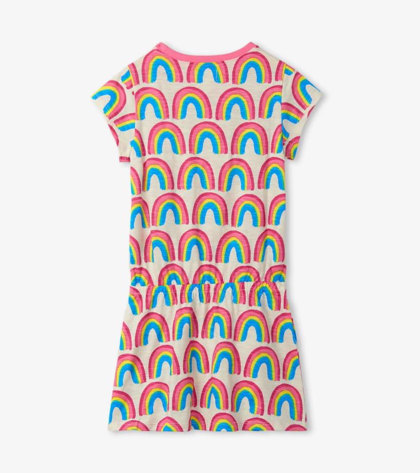 Girls Girls Pretty Rainbows Drop Waist Dress | Hatley Dresses