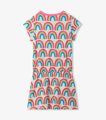 Girls Girls Pretty Rainbows Drop Waist Dress | Hatley Dresses