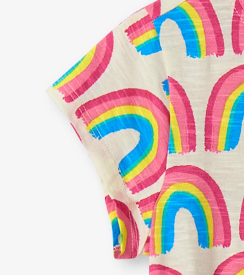 Girls Girls Pretty Rainbows Drop Waist Dress | Hatley Dresses