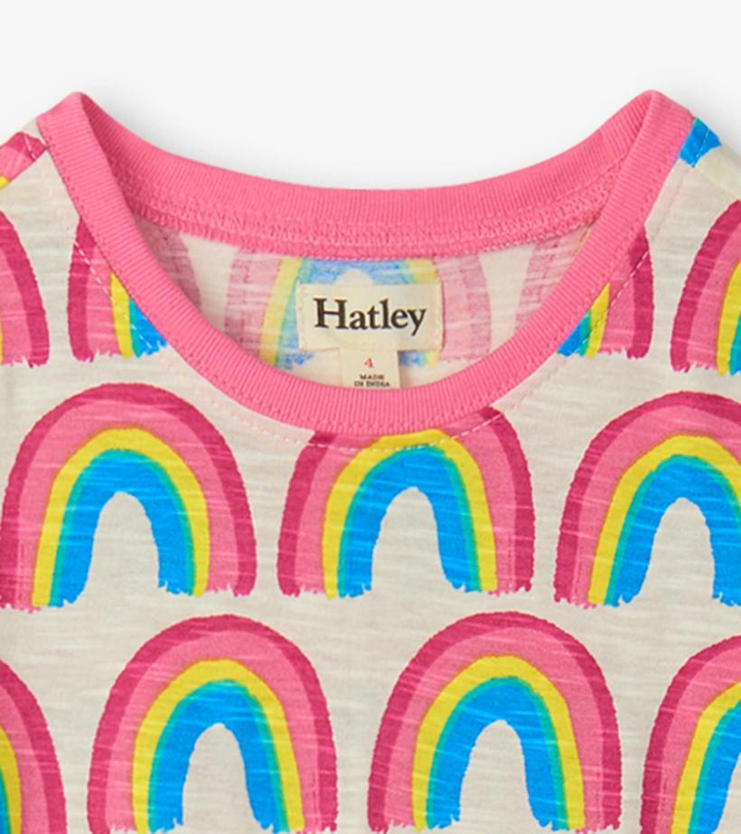 Girls Girls Pretty Rainbows Drop Waist Dress | Hatley Dresses