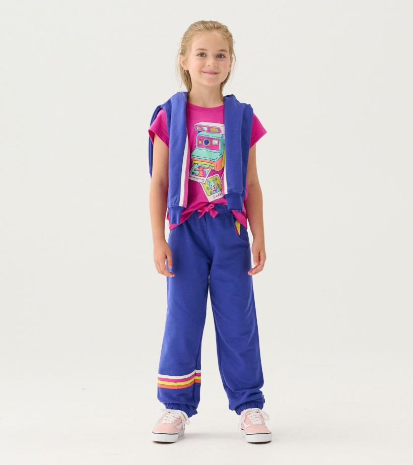 Girls Girls Rainbow Baggy Track Pants | Hatley Bottoms