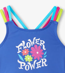 Girls Girls Rainbow Flower Two-Piece Crop Top Bikini Set | Hatley Swimwear