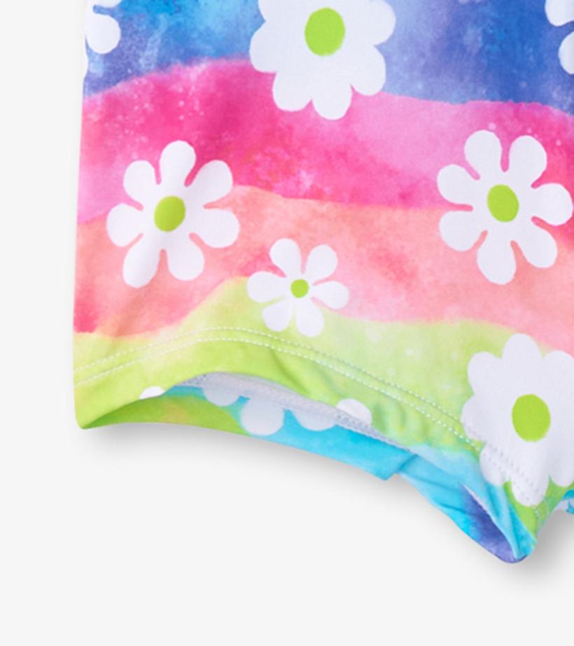 Girls Girls Rainbow Flower Two-Piece Crop Top Bikini Set | Hatley Swimwear