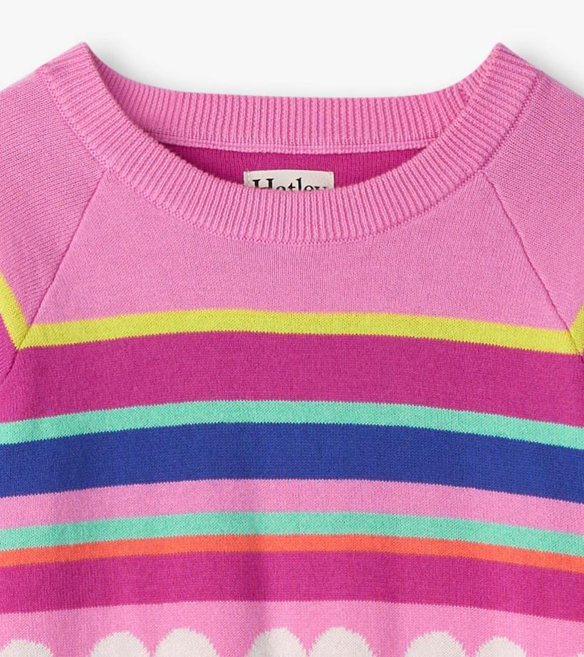 Girls Girls Rainbow Heart Sweater | Hatley Sweaters