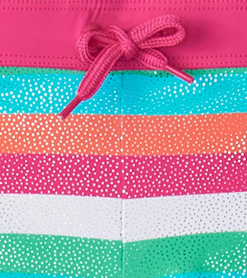 Girls Girls Rainbow Palm Swim Shorts | Hatley Swimwear