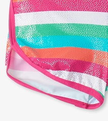 Girls Girls Rainbow Palm Swim Shorts | Hatley Swimwear