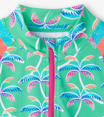 Girls Girls Rainbow Palm Two-Piece Rashguard Set | Hatley Swimwear