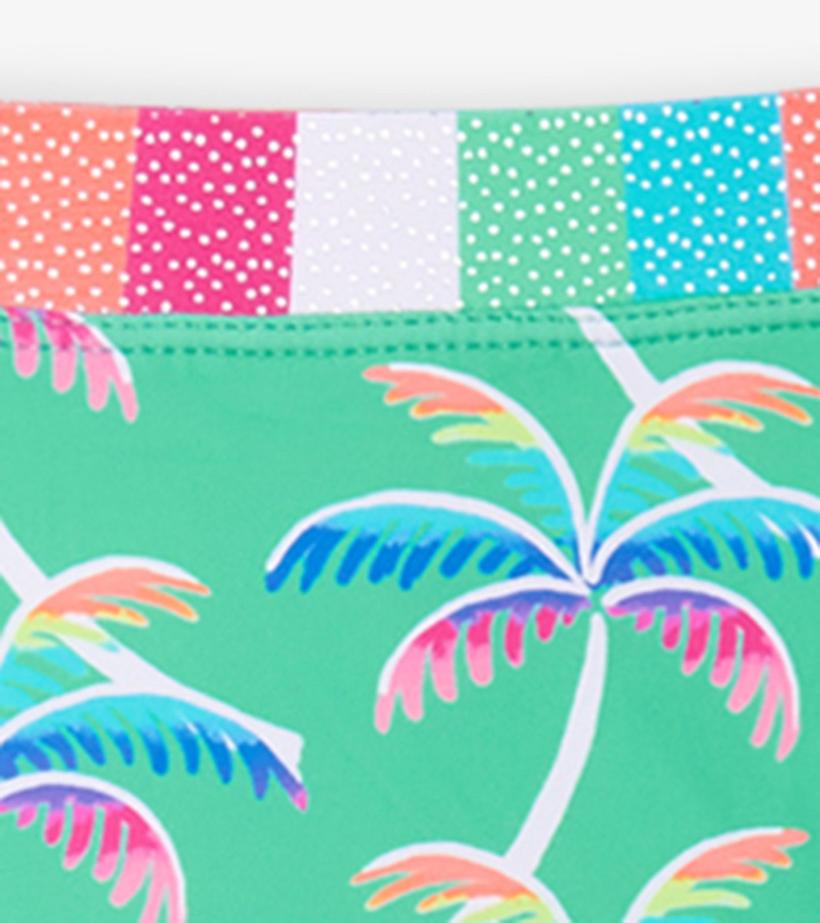 Girls Girls Rainbow Palm Two-Piece Rashguard Set | Hatley Swimwear