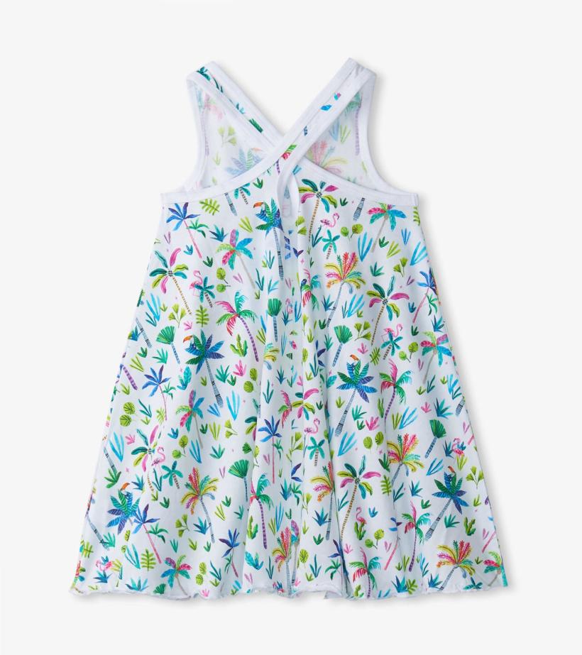 Girls Girls Rainbow Palms Trapeze Dress | Hatley Dresses