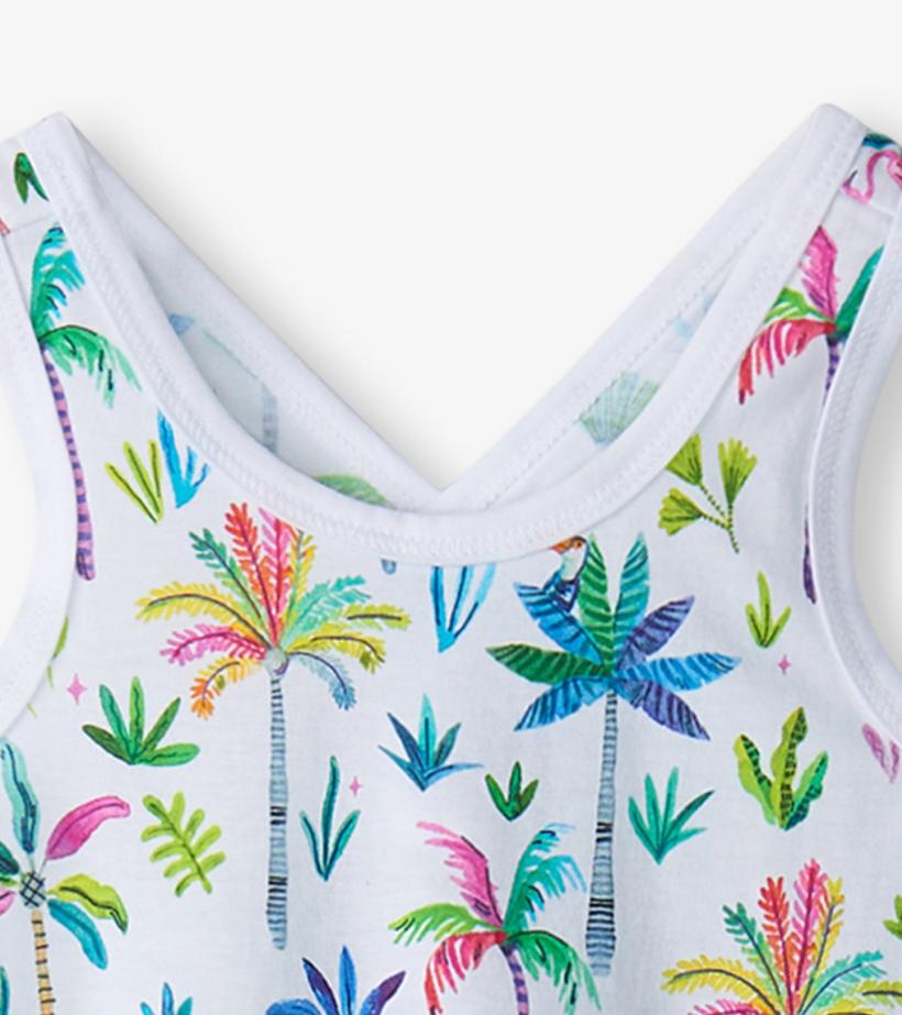 Girls Girls Rainbow Palms Trapeze Dress | Hatley Dresses
