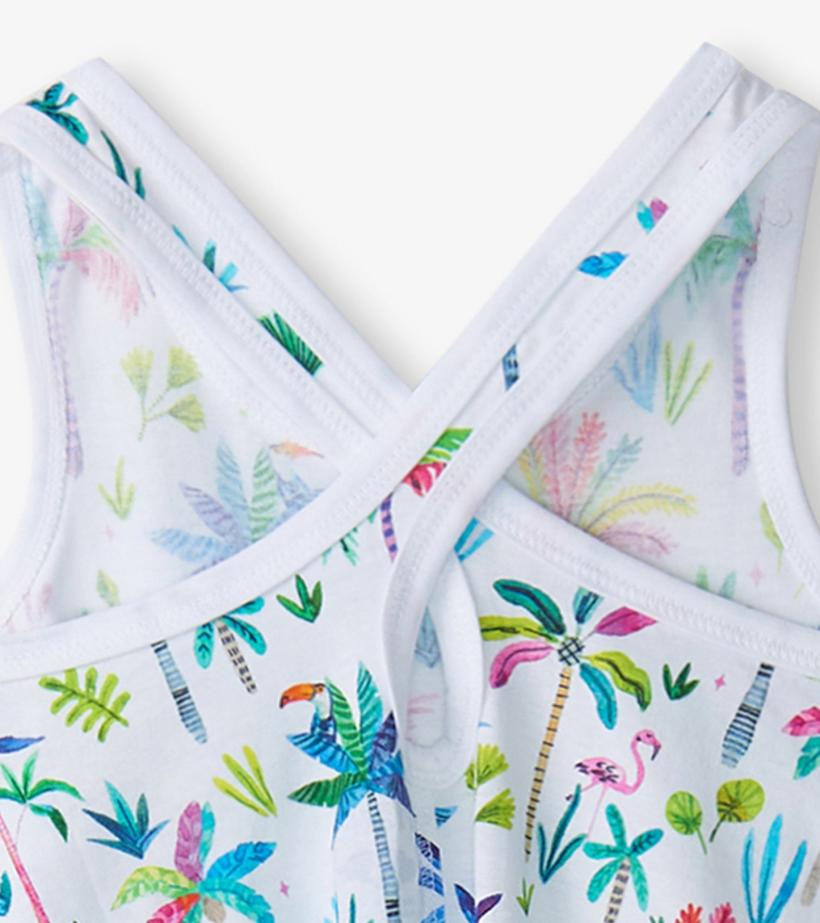 Girls Girls Rainbow Palms Trapeze Dress | Hatley Dresses