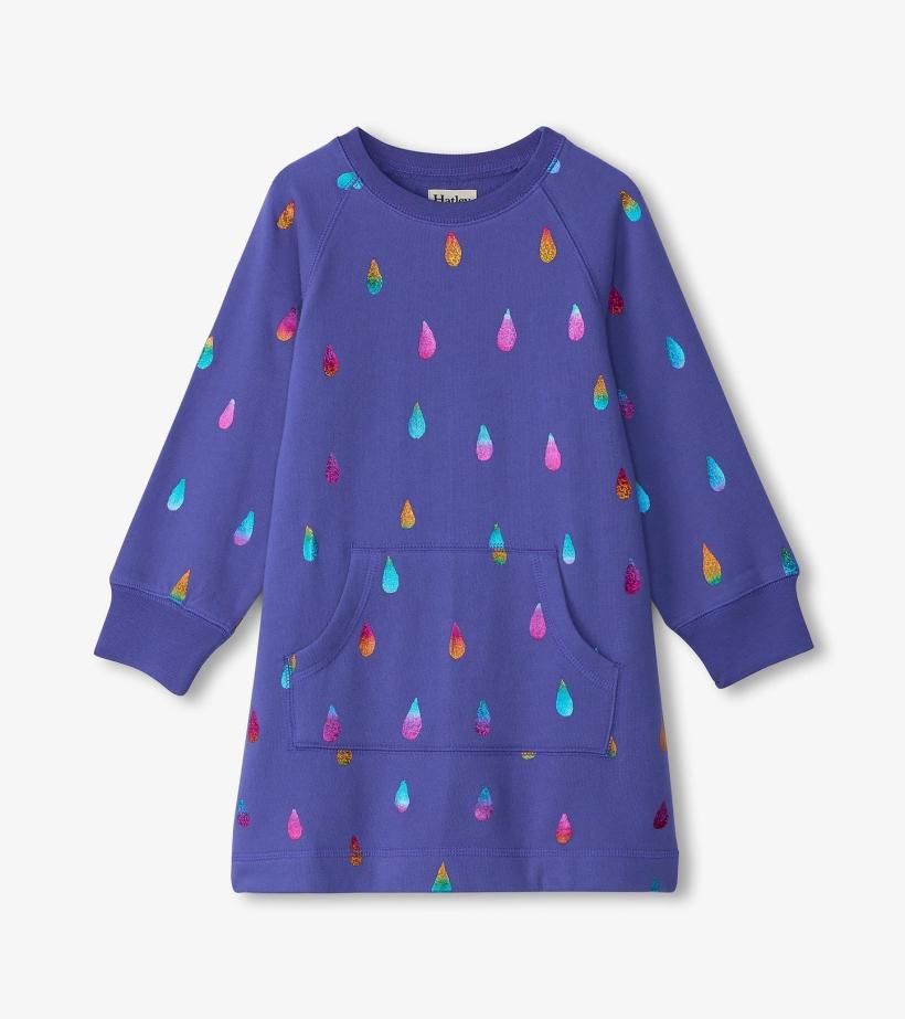 Girls Girls Rainbow Raindrops Sweater Dress | Hatley Dresses