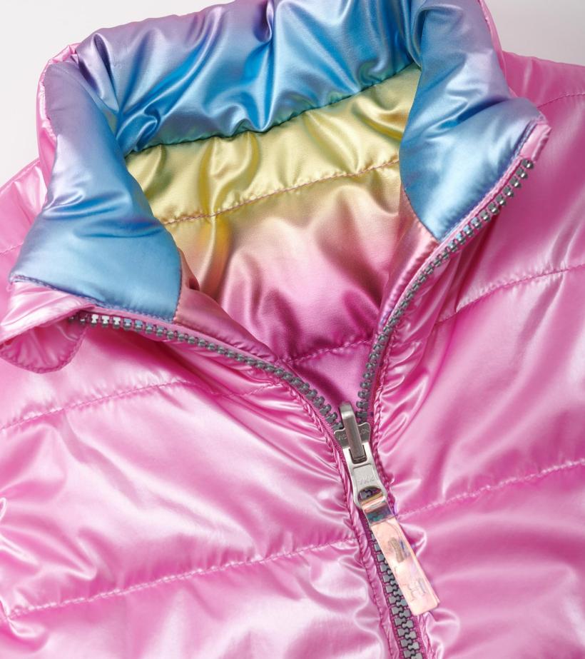 Girls Girls Rainbow Shine Reversible Quilted Vest | Hatley Tops