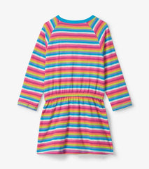 Girls Girls Rainbow Stripes Drop Waist Dress | Hatley Dresses