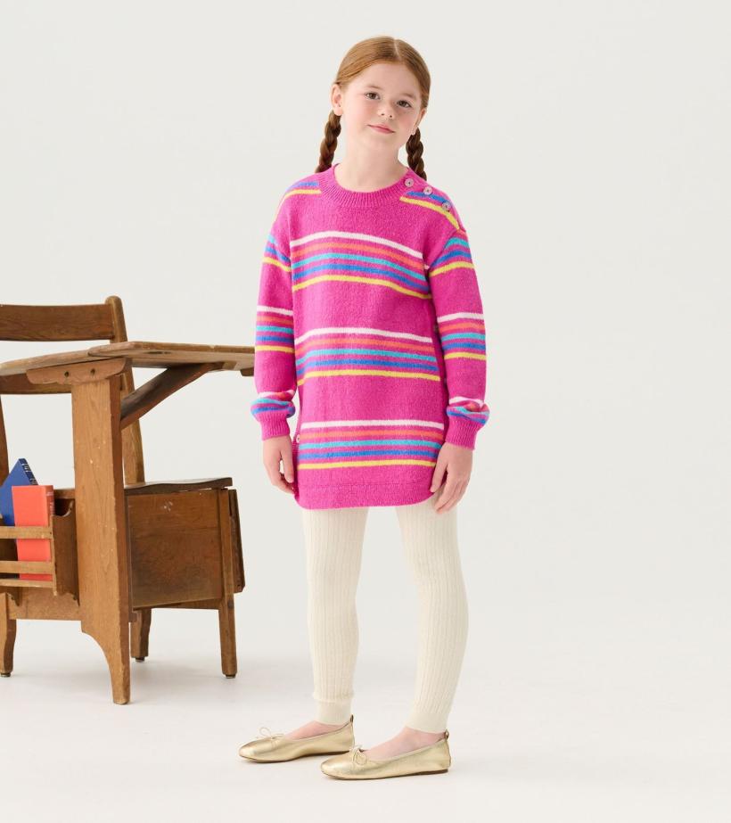 Girls Girls Rainbow Stripes Sweater Tunic | Hatley Sweaters
