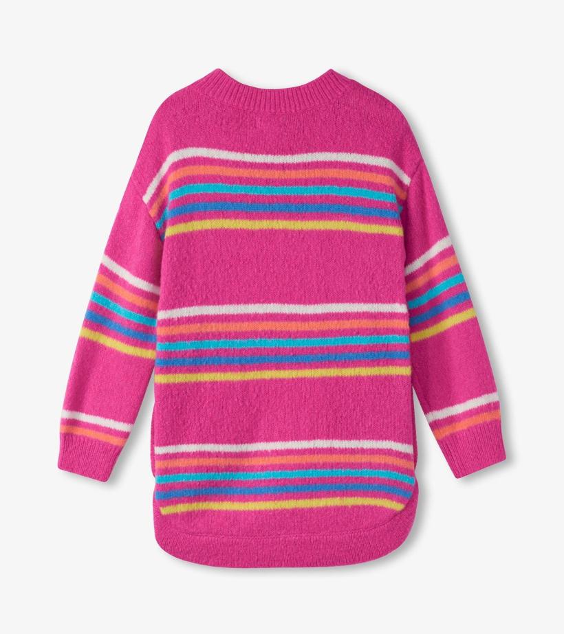Girls Girls Rainbow Stripes Sweater Tunic | Hatley Sweaters