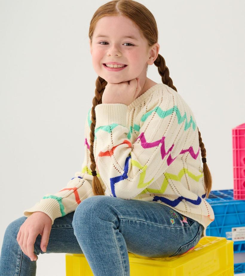 Girls Girls Rainbow Sweater | Hatley Sweaters