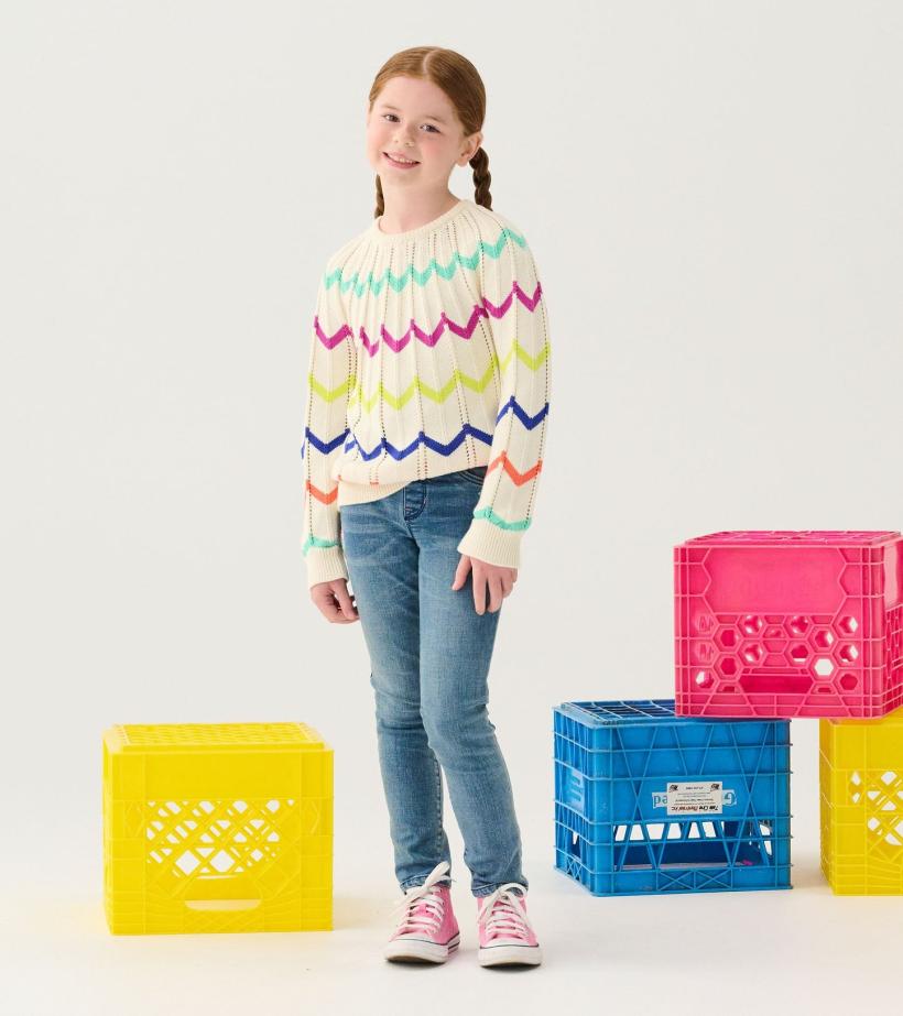 Girls Girls Rainbow Sweater | Hatley Sweaters