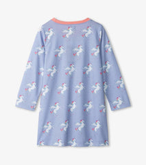 Girls Girls Rainbow Unicorn Long Sleeve Nightgown | Hatley Sleepwear