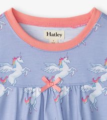 Girls Girls Rainbow Unicorn Long Sleeve Nightgown | Hatley Sleepwear