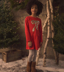 Girls Girls Red Holiday Bow Party Dress | Hatley Dresses