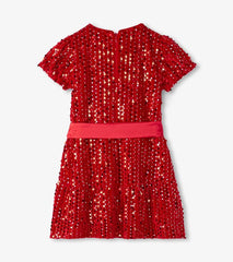 Girls Girls Red Sequins Velvet Dress | Hatley Dresses