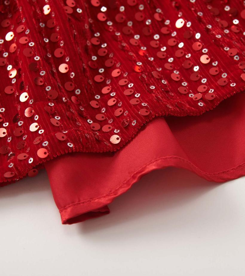 Girls Girls Red Sequins Velvet Dress | Hatley Dresses
