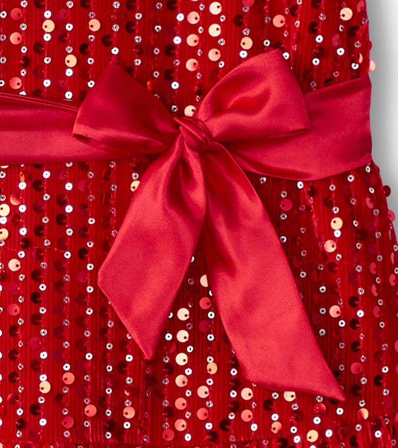 Girls Girls Red Sequins Velvet Dress | Hatley Dresses