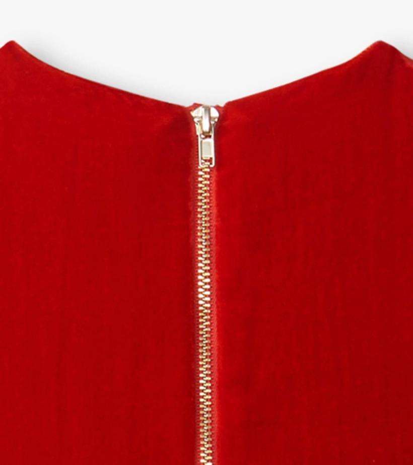 Girls Girls Red Velvet Smocked Panel Dress | Hatley Dresses