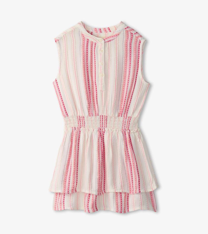 Girls Girls Ribbon Stripe Smocked Waist Dress | Hatley Dresses