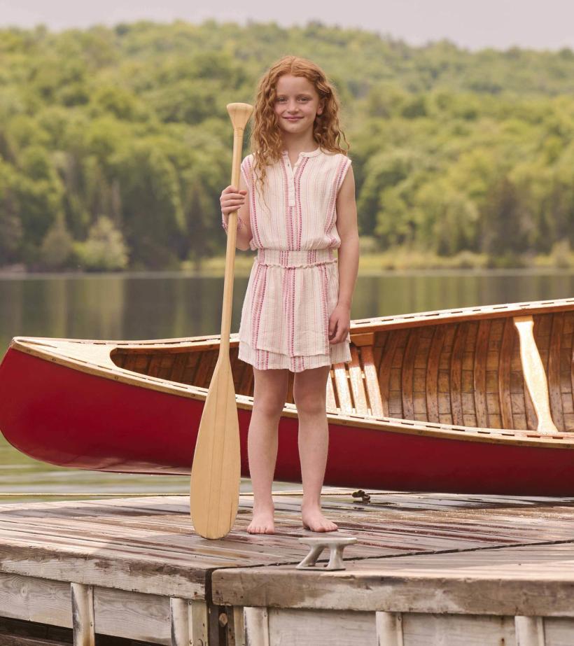 Girls Girls Ribbon Stripe Smocked Waist Dress | Hatley Dresses