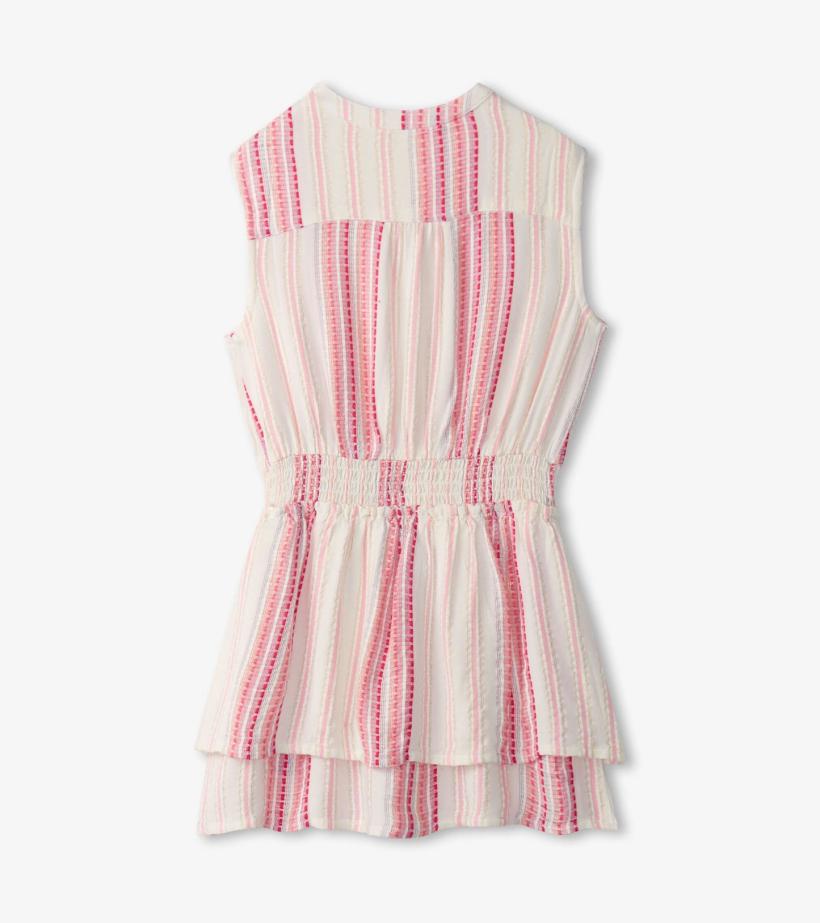 Girls Girls Ribbon Stripe Smocked Waist Dress | Hatley Dresses