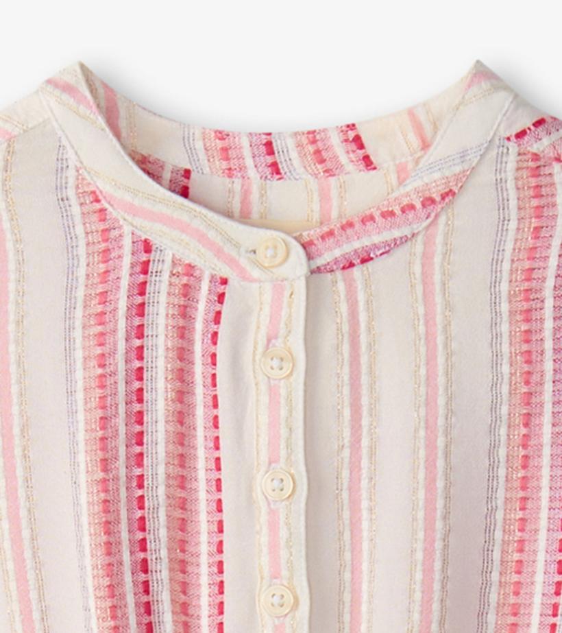Girls Girls Ribbon Stripe Smocked Waist Dress | Hatley Dresses