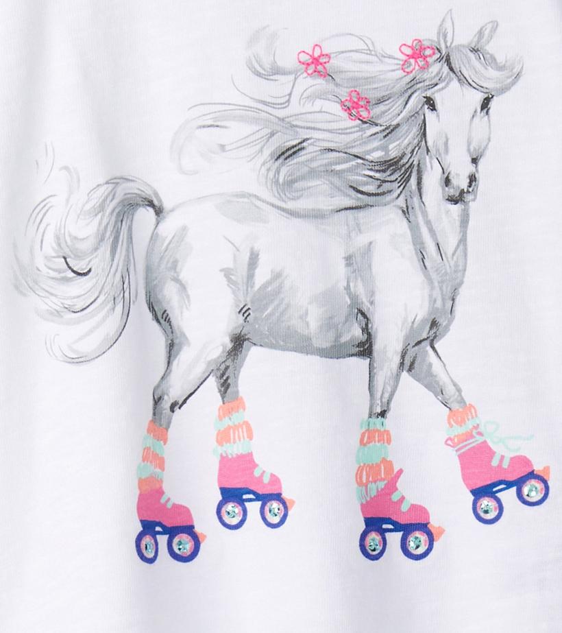 Girls Girls Roller Skates Graphic Tee | Hatley Tops