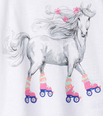 Girls Girls Roller Skates Graphic Tee | Hatley Tops