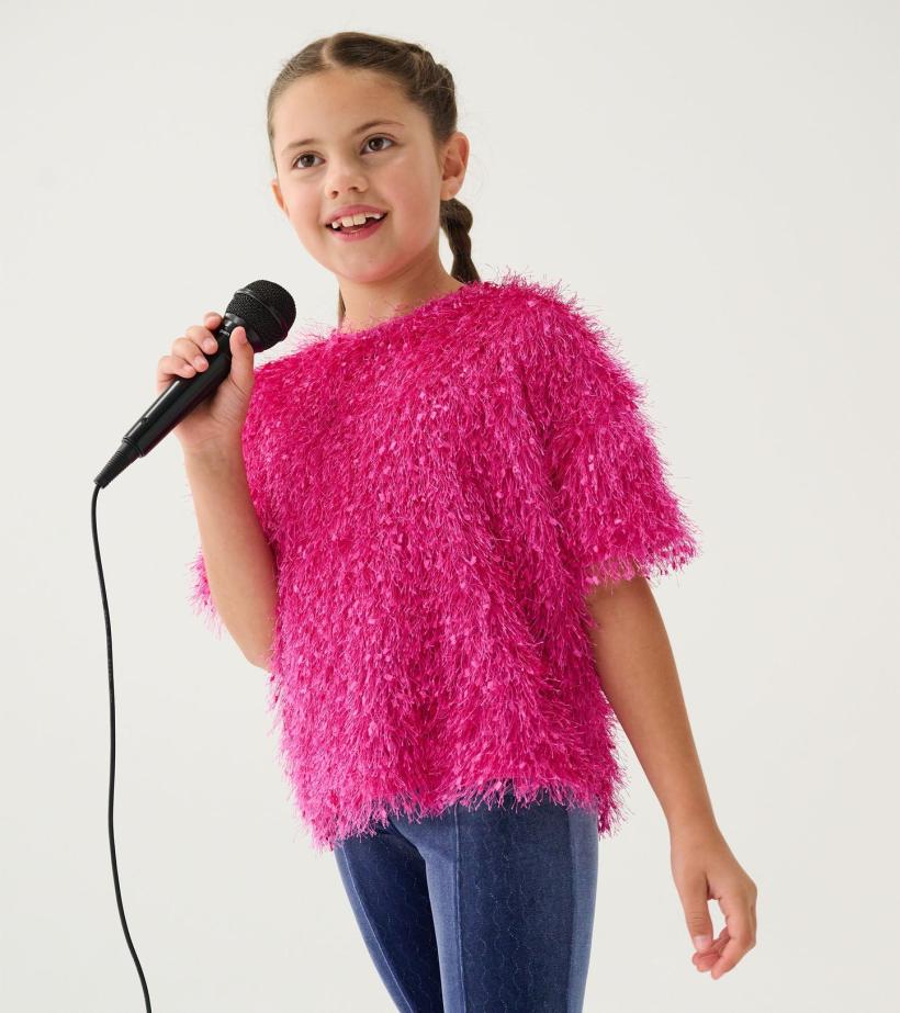 Girls Girls Rose Violet Fluffy Knit Sweater | Hatley Sweaters