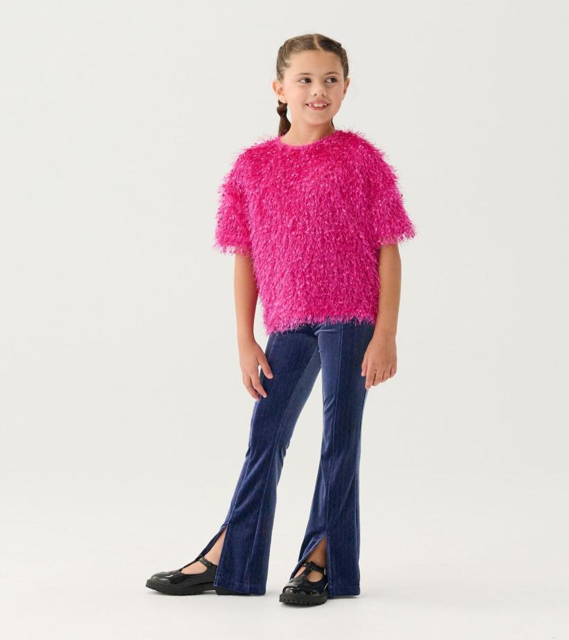 Girls Girls Rose Violet Fluffy Knit Sweater | Hatley Sweaters
