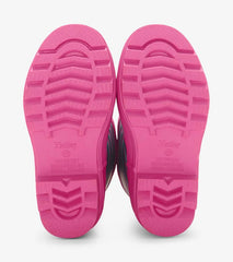 Girls Girls Rose Violet Stripes Matte Rain Boots | Hatley Rainwear