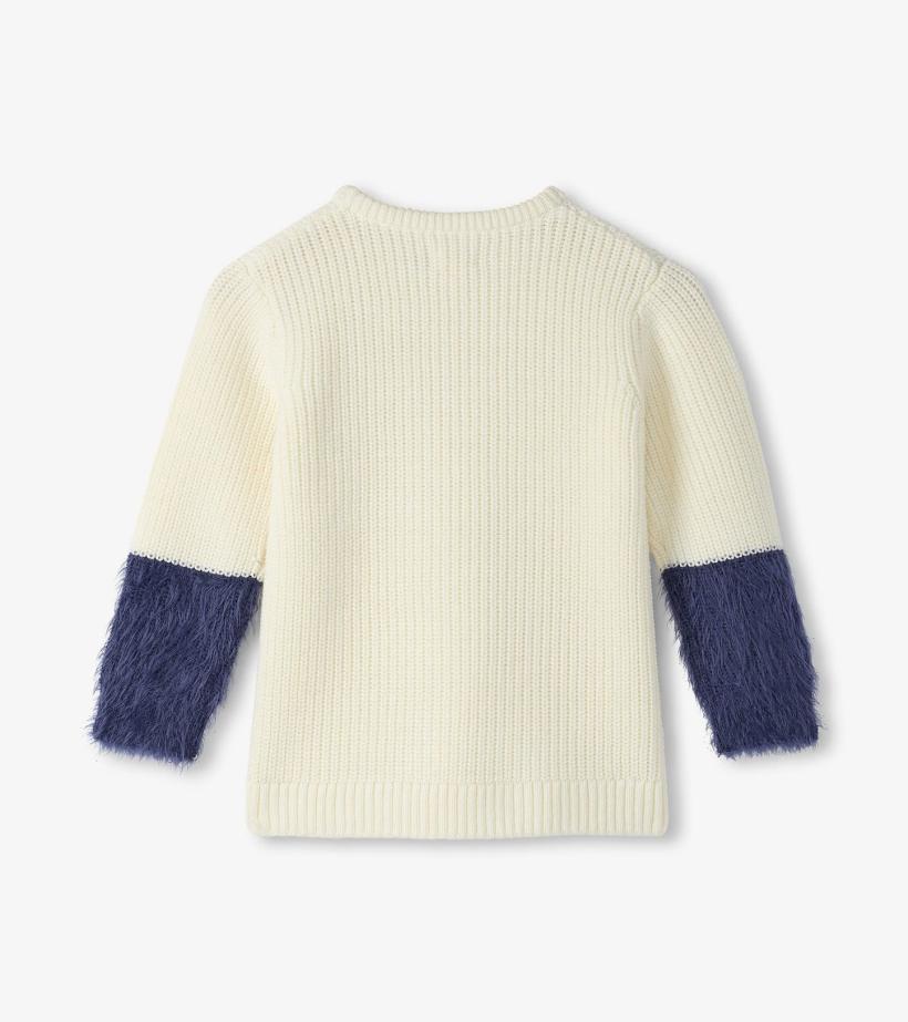 Girls Girls Sequin Bow Fluffy Sleeve Sweater | Hatley Sweaters